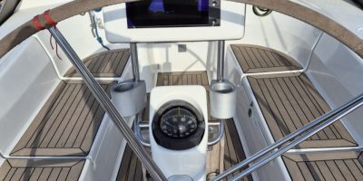 Zeiljacht Hanse 400 huren IJsselmeer Stuurstand